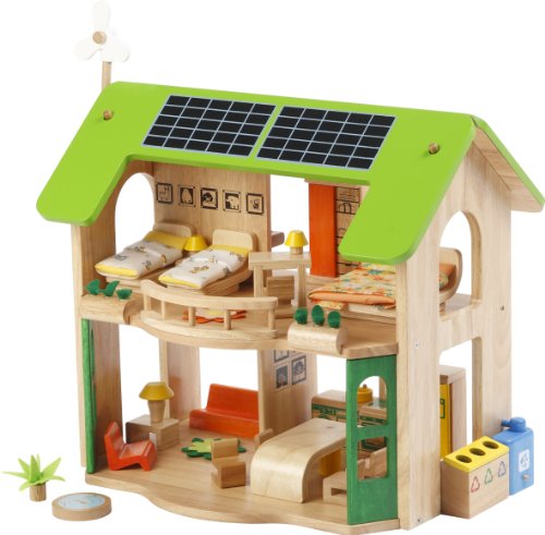 Voila Wooden Eco-Doll's House with Furniture