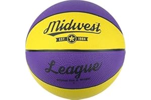 ONLY SPORTS GEAR Midwest League Basketball Yellow/purple Size 5