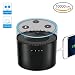 Produktbild LYPULIGHT Intelligente Batterie Basis für Echo dot 2. Generation 10000mAH Alexa Batterie Basis Ladegerät Base Batterien Dock, Power Bank für iPhone, Samsung und andere Smartphones (schwarz)