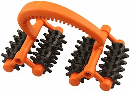 Rolling Handheld 16 Wheel Back Body Arms Legs Massager Reflexology Stress Relief - Releases stress and promotes blood circulation..