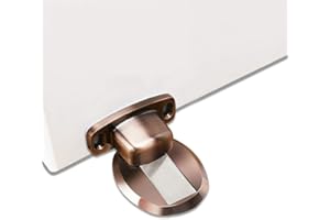 PHOEWON forte magnétique butée de porte en métal arrêt de porte résistant à la porte avec 3M vis auto-adhésives de dissimulation montées au sol, 1 Pièce, Bronze Rouge