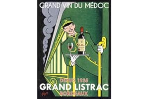 Wee Blue Coo Wine Grand Vin Medoc Listrac Express Unframed Art Print Poster Wall Decor 12x16 inch du vin Grandiose Affiche Mur Déco