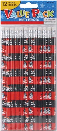 Pirate pencil (pack of 12) - great Pirate Party Bag Fillers
