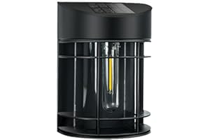 btfarm 【1 Pack】 Solar Fence Lights Outdoor Garden, Solar Outdoor Wall Lights Waterproof Retro LED Wall Lights for Garden Fence Patio Decking Gate Yard Decoration (Warm White)