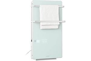 Klarstein Infrarotheizung, Infrarot Flachheizkörper für Bad und Innenraum, mit Thermostat, Heizung zur Wandmontage, Heater CO2-Frei, Touch-Control, IPX4 Heizgeräte, 2000 W