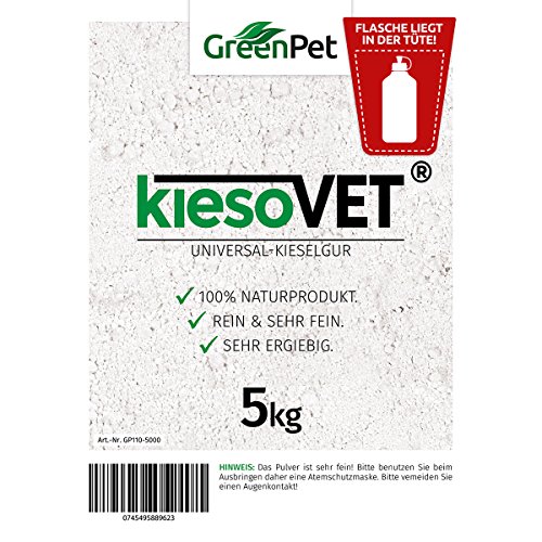 NaturaForte KiesoVet® 5 kg Kieselerde-Kieselgur inkl. Stäubeflasche – Naturprodukt für Tiere - 2