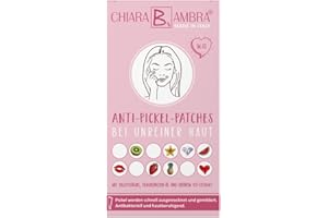 ‎CHIARA AMBRA CHIARA AMBRA® Anti-Pickel-Patches, Gegen Akne und unreine Haut, Absorbieren Spot Dot, Entfernen PickeI, Pflaster mit Salizylsäure, Spot Treatment, Hautberuhigend, Vegan, Inhalt: 36 Stück