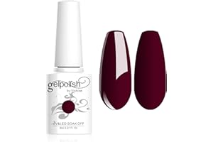 Vishine 8ml Gelpolish Manicure Salon UV LED Soak Off Gel Nail Polish Varnish Color Dark Red #1336