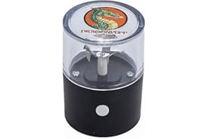DRAGONPUFF Powercharge Electic Herb Grinder Upgraded Portable Dry Herb Tobacco Crusher (Black)