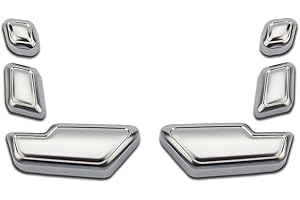 DIYUCAR 6 ABS Chrom Sitz verstellbar Button Abdeckung Besatz für MB W246 W212 218 W146 X204 X156 B E CLS GLA GLK ML Klasse