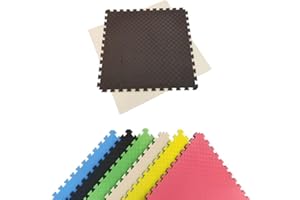 PAVIMENTOS ARQUISERVI Suelo Puzzle Tatami | Losetas Gran Formato XL | 1mx1mx 20cm | Gimnasios| Gym En Casa | Fitness | Aerobic | Pilates|| Yoga| Superficie Agarre En 5 Líneas | Libre de Tóxicos.