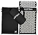 Produktbild Akupressurmatte Akupressurmatte Schwarz Akupunkturkissen Xl Mit Kissen Lotus Set Auto Baumwolle Blau Blumenfeld Yoga Lotus Spike Akupressurmatte Kissen Set Rückenmassagegerät Akupunktur T2