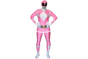 Morphsuits Men's Power Rangers Adult Sized Costume, Pink, M UK