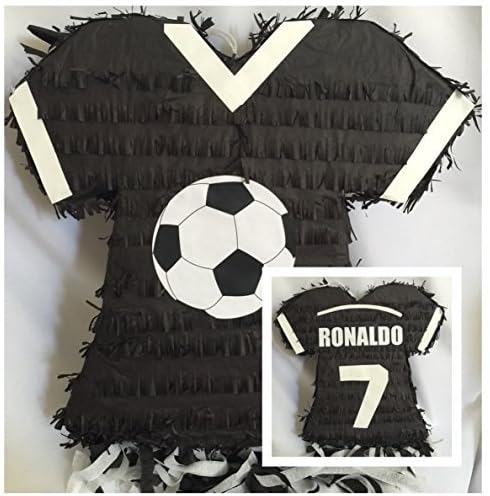Black Soccer Jersey Pinata Ronaldo 7 by Everybodylovespinatas