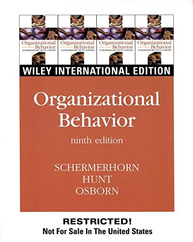 Organizational Behavior: International Edition