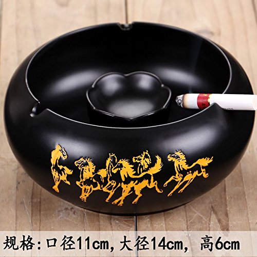 Hotel Chinese Ceramic Clay Ceramic Ashtray Tea Table With Retro Dormitory Internet Cafes Trend Simple Ashtray