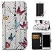 Produktbild Schutzhülle für iphone 6 /iphone 6S Hülle Leder mit Muster Baum Schmetterling,OYIME 3D Glitzer Optik Klappbar Stoßfest Handyhülle zum Klappen mit Magnet Kartenfach Ledertasche Weiche Silikon Interieur Vollschutz Klapphülle Original Flip Bookstyle Wallet Case 360 Grad Komplett Schutz Cover und [Displayschutzfolie] für Apple iphone 6/6S