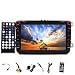Produktbild 20,3 cm Autoradio für VW SKODA Golf Passat SEAT Jetta Polo Stereo mit CD DVD Player Doppel DIN Head Unit unterstützt Bluetooth GPS Sat Nav AUX SWC dual-zone USB SD HINTEN Cam (mit frei 8 GB Karte)