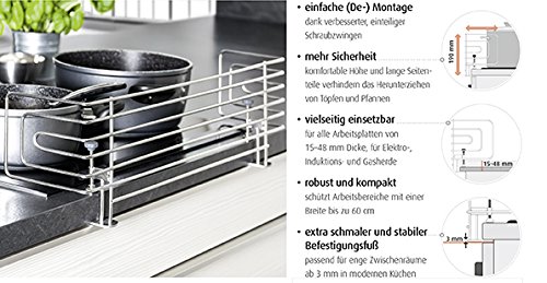 Reer Edelstahl Herdschutzgitter - 4