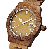 North King Quarz-Uhren für Männer Wasserdicht Sandelholz Paar Watch Harz Mode Wood Watch Mans Watch