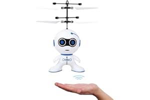 BSTCAR Fliegendes Roboter Spielzeug,IR Sensor Hubschrauber Roboter Flugroboter mit LED-Licht Mini Fliegendes Robote Helicopter Outdoor-Spiel Kinder