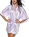 Produktbild Avidlove Damen Morgenmantel Kimono Reizwäsche Dessous Nachtwäsche aus Satin