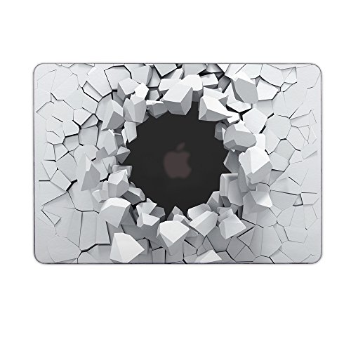 Batianda MacBook Air 13 H  lle  Plastik Hartschale Schutzh  lle Snap Case f  r Apple MacBook Air 13 3 Zoll  Modell- A1466 A1369   3D Stein