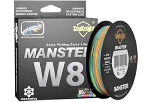 SeaKnight W8 Lignes tressées 8 brins 150 m pour pêche à la Carpe Super Lisse PE tressé multifilament en mer 15-100LB