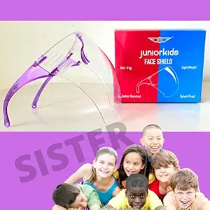 PURPLE Safety Face Shields for Kids - Full Face Cover Face Shield for Virus Protection
