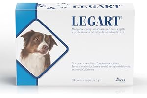 Aurora Biofarma Legart 30 Compresse - Mangime complementare per cani per utile per la protezione ed il rinforzo della normale funzione articolare.
