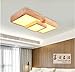 Produktbild BLYC- Moderne minimalistische Schlafzimmer-Lampe kreative -Deckenleuchte Licht Nordic Massivholz led Deckenleuchte , (2+1) 36w 620*280 warm light