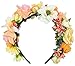 Produktbild Hochwertiger Blumen Haarreif Blumenwiese - Zauberhafter Haarschmuck zum Dirndl, für Hochzeiten oder Festivals - Apricot