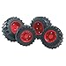 Produktbild Bruder 03313 - Zubehör: Zwillingsbereifung mit roten Felgen, premium-pro