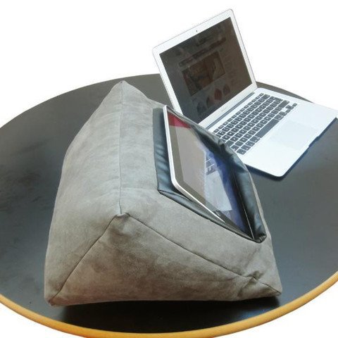 Kissen-Halterung für iPad und andere Tablets, Grau Für zu Hause, das Bett oder den Schreibtisch. Verhindert Verletzungen durch wiederholte Beanspruchung und Schulterschmerzen. - 4