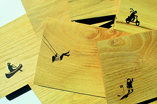 Pension für Produkte Frühstücksbrett Schöne Aussichten – Kühe – Karen Olze & Gisa Wilkens, Sonderedition in serbischer Robinie, geölt (hellbraun) 15,5 x 23 x 1 cm - 3