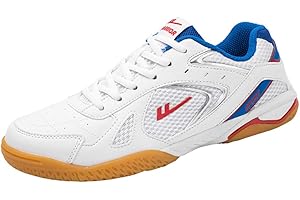 XFQ Table Tennis Shoes, Unisex Casual Sneakers Lightweight Running Shoes Breathable Non-Slip Tennis Training Shoes