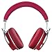 Price comparison product image MRSLIU Bluetooth Headphones Over Ear,Active Noise Cancelling Bluetooth Headphones Over Ear With Mic, 57Mm Driver Swiveling Wireless Headset, Wired And Wireless Headphones For Cell Phone/TV/PC,Red