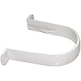 FLOPLAST 68mm Round Gutter Pipe Clip - White - Bag of 5