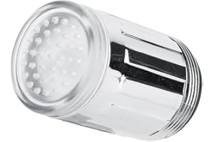 LetCart LED Wasserhahn, Temperaturregelung Wasserdurchfluss Led Küchenarmatur mit 3 Farbwechseln, Wasserhahn Armatur Licht mit Temperatur-Sensor, für Restaurant Haus Hotel Badezimmer Küche