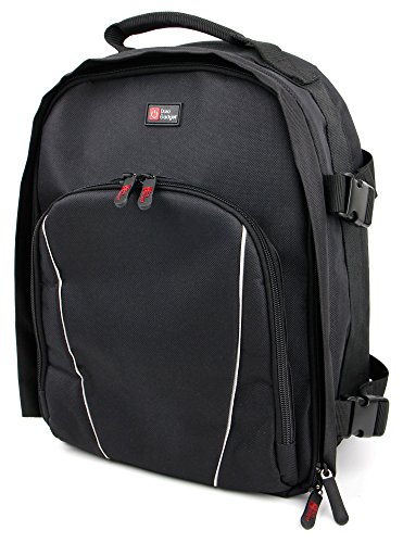 Transport-Rucksack fr Sony SLT-A58K / A58Y und DSLT-A350 SLR-Digitalkameras - schwarz - von DuraGadget