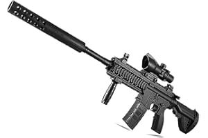 FUNTHY Pistola Eléctrica Bola Gel Pulverizador Automático Gel M416 Juguete, Pistola Juguete Bomba Blanda de Agua Pistola Agua, Juego Equipo Juvenil Mayor de 12 Años, Regalo Navidad Cumpleaños-Negro