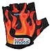 Produktbild kiddimoto GLV021M - Sport und Fahrrad Handschuhe für Kinder Design, flammen,Größe Small (2-5 Jahre)