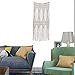 Produktbild Macramé Murale Décoration Suspension Macramé Tenture murale 120 x 180 cm Coton Tapisserie Murale Tissée à la Main Grand Boho Décoration de Mur de Toile de Fond pour Salon
