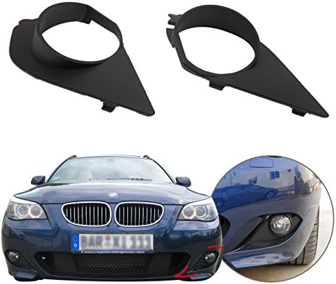 Front Bumper Fog Light Grille Cover Insert Trim For E60 E61 M Sport 2004-2010