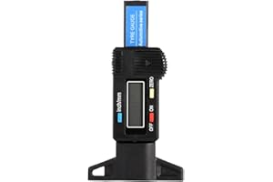 Jauge Numérique LCD de Profondeur des Pneus VGEBY 0-25,4mm Mesure de Bande de Roulement pour Voitures Motos