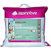 Blanrêve orbiovd006060 – Almohada Eco oficial algodón 60 x 60 cm, color blanco