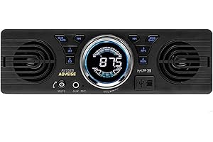 BOOMBOOST AV252 12V Car SD Card Car Radio Stereo MP3 Radio Built-in Speakers With Bluetooth Host Speakers