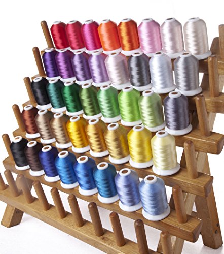 Simthreads 40 Farben Polyester Stickgarn - 1,100 yards, für Brother / Babylock / Janome / Kenmore / Singer Stickereimaschine