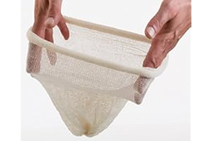 ALCOFERMBREW 3 x Rete per luppolo - Sacchetto per luppolo - Filtri bollitura luppolo - Filtro in mussolina di cotone - Sacco filtrante per luppolo