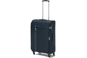 R Roncato, Trolley Medio Morbido e Capiente, Collezione ONE WAY in Polipropilene, Colore Blu Navy